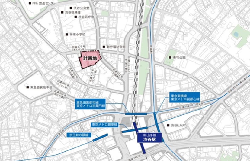 渋谷パルコのリニューアル情報(計画地)
