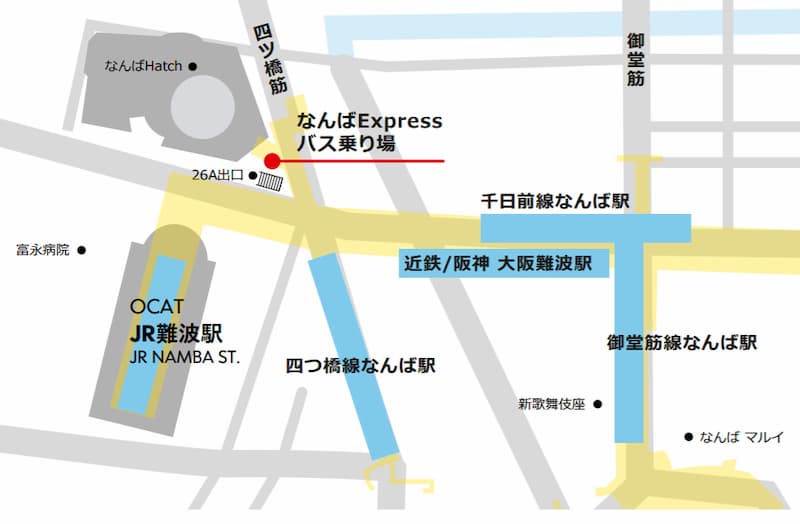 IKEA鶴浜の店舗情報(IKEA⇔なんばExpress間のバス(バス乗り場))